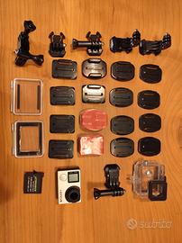 GoPro Hero 4 silver + accessori