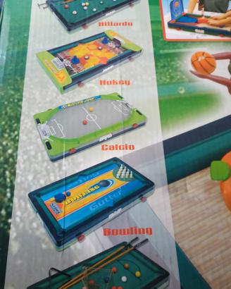 Set di sei giochi sportivi