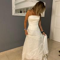 Abito da sposa haute couture 100%seta