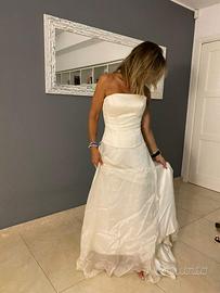 Abito da sposa haute couture 100%seta