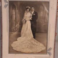 Fotografia bianconero corniciata matrimonio