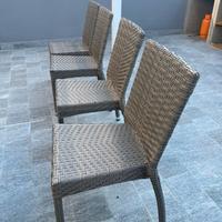 SEDIE STILE RATTAN