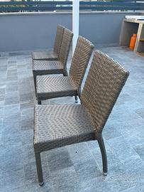SEDIE STILE RATTAN