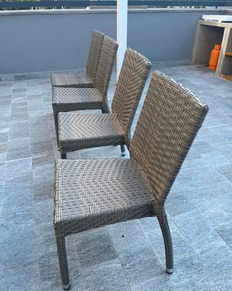 SEDIE STILE RATTAN