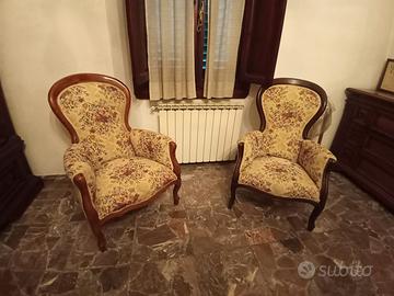 Poltrone stile Luigi XIV