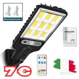 Faretto Da Esterno Con Luce Led Pannello Solare