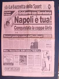 La gazzetta dello sport Coppa UEFA al Napoli 1989