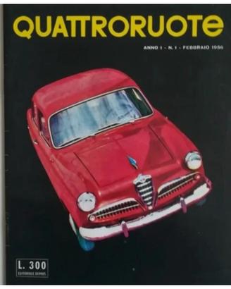 Collezione Quattroruote dal nr.1 del 1956 al