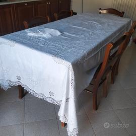 tovaglia lino e Burano bianca