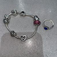 bracciale pandora con charm piu anello