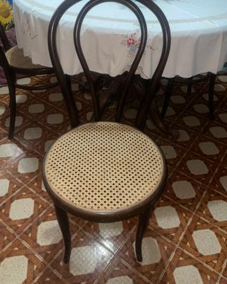 Set 4 sedie Thonet Originali Vintage