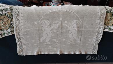 inserto a uncinetto punto filet