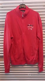 Felpa rossa Guru tg XL cotone garzato