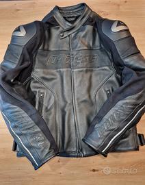 Completo Moto Dainese Pelle Nera