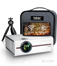 Proiettore Yaber V5 e schermo di proiezione HOMCOM