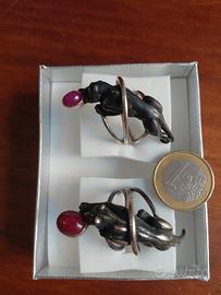 Anello Pantera con Rubino cabochon