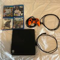 Ps4 slim 500gb + joystick + 4 giochi