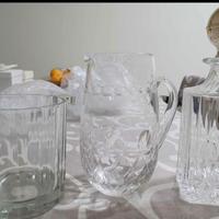 Secchiello per il ghiaccio, Brocca di cristallo e 