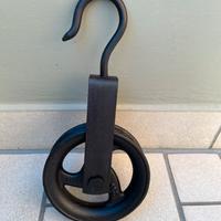 Carrucola Nuova vintage in ghisa-diametro 165 mm