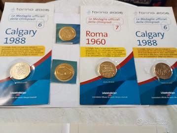 5 medaglie commemorative Champions e olimpiadi 