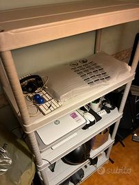 Scaffale plastica 4 ripiani per esterni/garage