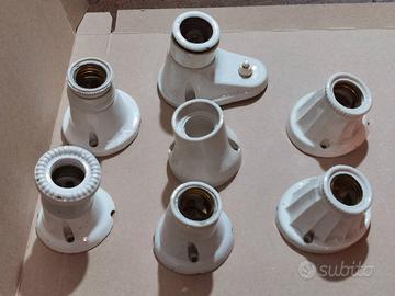 7 portalampada in ceramica