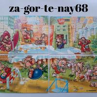 Puzzle Pinky Piggys Kinder Germania 2000 completo