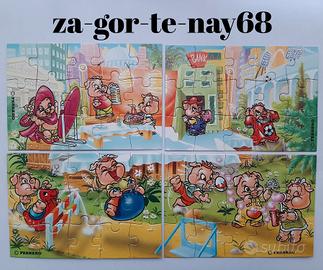Puzzle Pinky Piggys Kinder Germania 2000 completo