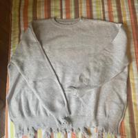 Maglione frangiato