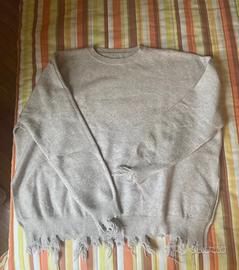 Maglione frangiato