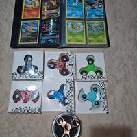 Collezione figurine n.112 pokemon e hand spinner 