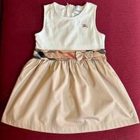 Abito smanicato bambina Burberry