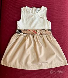 Abito smanicato bambina Burberry