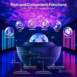 Acquista Proiettore Galaxy Star LED Luce notturna Cielo stellato