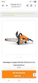 Motosega sthill MS 172 con barra da 40 cm