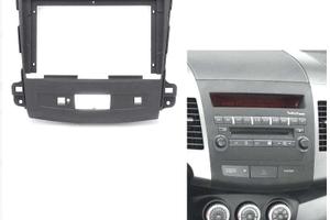 Telaio grigio scuro radio 2-DIN da 9" per Citroen