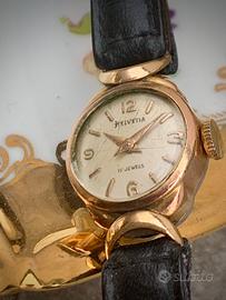 Helvetia Orologio Donna Vintage 50s Placcato Oro