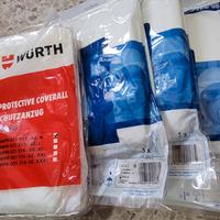 tute da lavoro usa e getta, guanti, occhiali