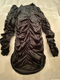 Vestito nero in velluto