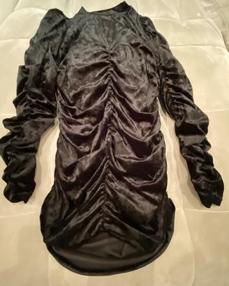 Vestito nero in velluto