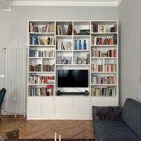 Libreria modulare bianca – design moderno
