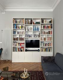 Libreria modulare bianca – design moderno