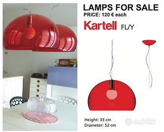 Lampada  Kartell Fly Rossa