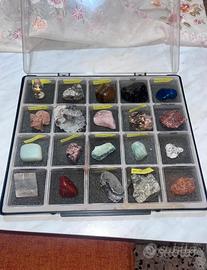 Collezione pietre e minerali