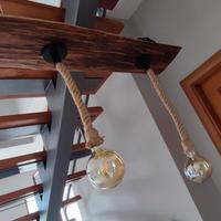 lampadari in legno 