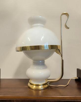 Lampada Vecchia Marina vetro e ottone  1950 Italia