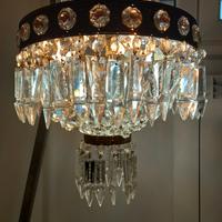 lampadario vintage restaurato stile impero 