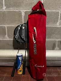 volano badminton rete racchette piume