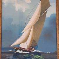 Dipinto tempera su carta