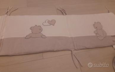 Paracolpi lettino con orsetti imbottito Erbesi